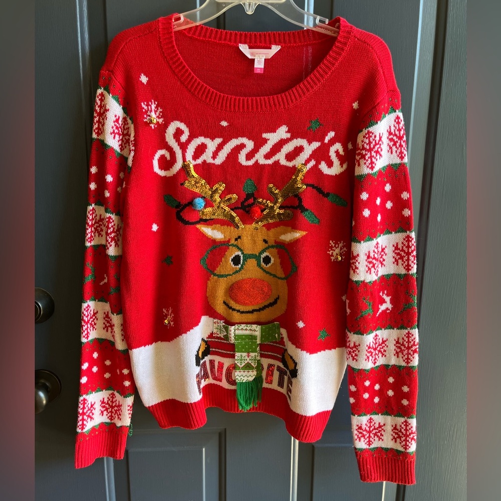 Festive Red Christmas Sweater